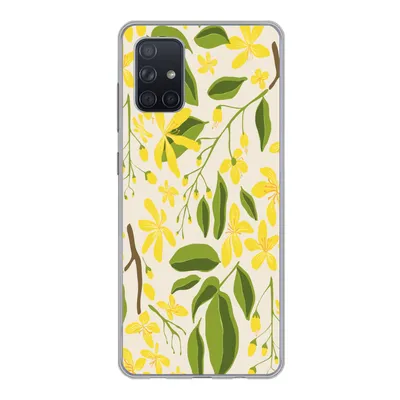 Produktbild von MuchoWow® Handyhülle Schutzhülle Hülle für Samsung Galaxy A51 5G Blume - Gelb - Muster Silikon Softcase Handy Hülle - Abbildung