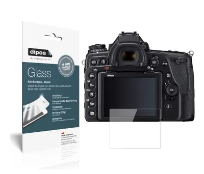Produktbild von 2x Schutzfolie für Nikon DSLR D780 - Anti-Shock 9H Folie dipos Glass Kunststoffglas