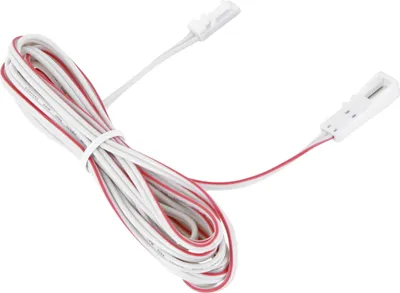 Produktbild von 12V MINI-AMP - 2m Kabel mit Stecker+Buchse - weiß