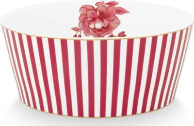 Produktbild von PIP STUDIO Royal Stripes Bowl dark pink 15 cm