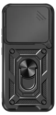 Produktbild von Avizar, Hülle für Xiaomi 17 mit Ringhalter und Kameraschiebeschutz, Schwarz