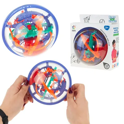Produktbild von Große 3D-Labyrinthkugel – Verflechtungs-Geschicklichkeitsspiel, 14 Cm