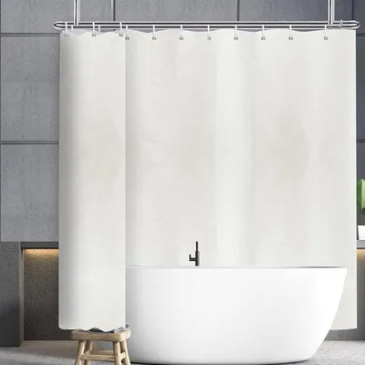 Produktbild von Großes Badvorhang - wasserdicht - cremefarben - 240 x 180 cm