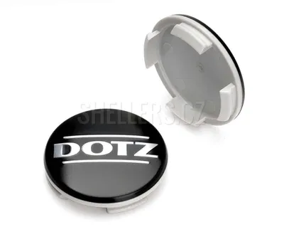 Obrázek produktu pro Středová krytka alu kola Ø 56/60mm, Dotz ZO7040K plast, s logem, černá matná