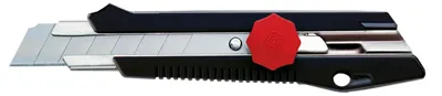Zdjęcie produktu dla ECOBRA 770500, nożyk do cięcia "Profi" - ostrze 18 mm, kolor czarny/czerwony