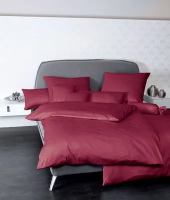Produktbild von Janine Mako-Satin Kissenhülle Kiss. 40x60 1 teilig  Colors 31001-81-640 bordeaux