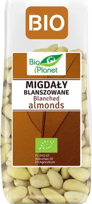 MIGDAŁY BLANSZOWANE BIO 100 g - BIO PLANET