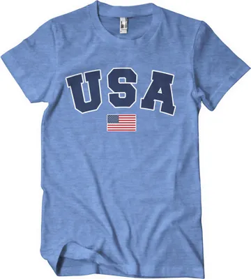 Produktbild von USA Varsity T-Shirt - XX-Large - BlueHeather