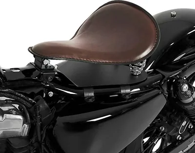 Image de Selle à ressort Solo avec plaque de base # SG10 marron
