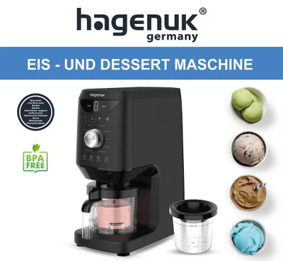 Produktbild von Hagenuk Eiscreme & Dessertmaschine ICM-500.05LB 800W
