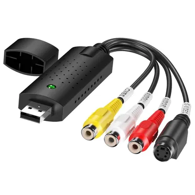Produktbild von ORSEM Audio Video Konverter Grabber USB auf RCA Digital VHS VCR DVD CD Adapter Camcorder Videoadapter Videorecorder Konverter Bearbeiten Windows