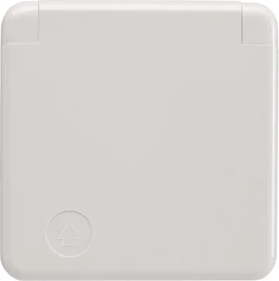 Produktbild von Berker 421109, Typ F, Weiß, Thermoplast, IP44, IEC 60884-1, VDE 0620-1, 250 V