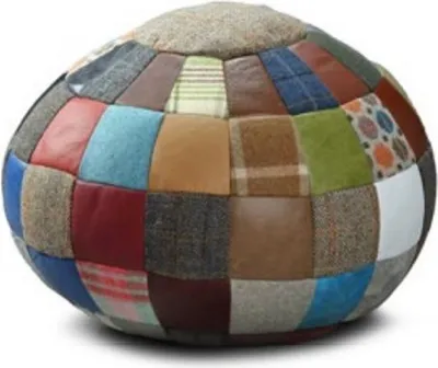 Produktbild von Casa Padrino Luxus Hocker Mehrfarbig Ø 55 x H. 30 cm - Runder Sitzhocker - Fußhocker - Wohnzimmer Möbel