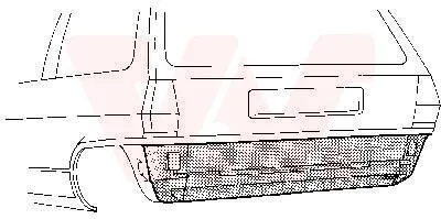 Produktbild von VAN WEZEL Heckwand 5820136 für VW Polo Schrägheck (86C, 80)