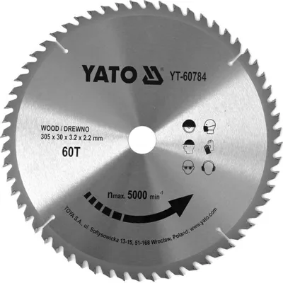 YATO Widia-Kreissägeblatt 305x60x30 mm YT-60784