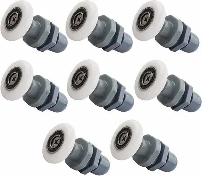 Obrázek produktu pro Válečkové díly pro sprchové dveře, 25 mm sprchový váleček, válečky pro posuvné dveře, vhodné pro skleněné dveře o tloušťce cca 4-6 mm, (K2048)