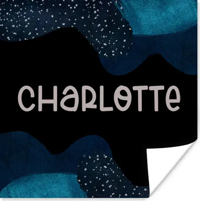 Produktbild von MuchoWow® Poster Charlotte - Pastell - Mädchen 75x75 cm - Wand Dekoration
