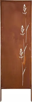 Produktbild von Sichtschutz Metall 2x - 160 cm x 50 cm - Edelrost - Rostoptik Sichtschutz für Garten - Sichtschutzelement - Sichtschutzwand - Gartendekoration Zaun