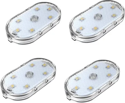 Obrázek produktu pro Sada LED světlometů do auta – 4dílná – 7 barev – dobíjení přes USB – automobilová světla – LED osvětlení interiéru