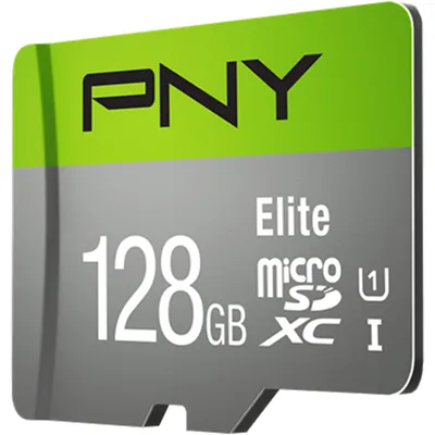 Produktbild von PNY Elite, 128 GB, MicroSDXC, Klasse 10, UHS-I, 100 MB/s, Class 1 (U1)