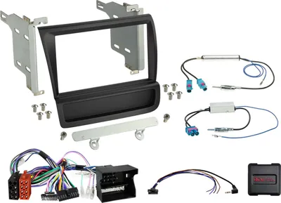 Image de Kit 2-DIN compatible avec Audi R8(42) 04/2007-05/2015 SWC/Amp noir