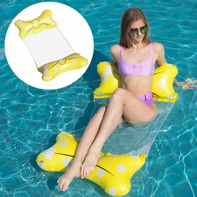 Imagen del producto de Colchón inflable para piscina, diseño 4 en 1, para adultos, hamaca acuática