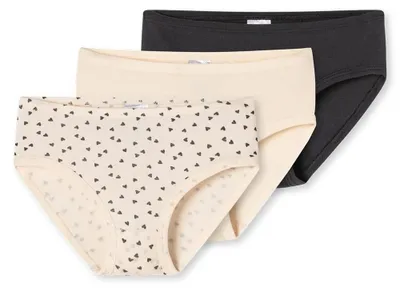 Productafbeelding van Schiesser meisjes, 3-pack slips, fijn ribbad katoen - maten 92 tot 140