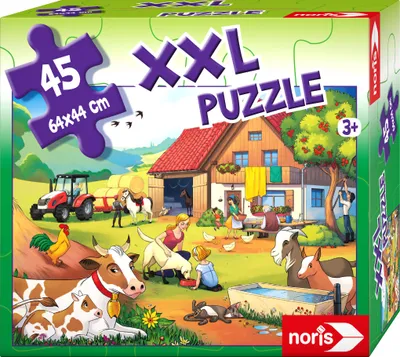 Produktbild von Noris Spiele XXL Puzzle Urlaub auf dem Bauernhof; 606031565