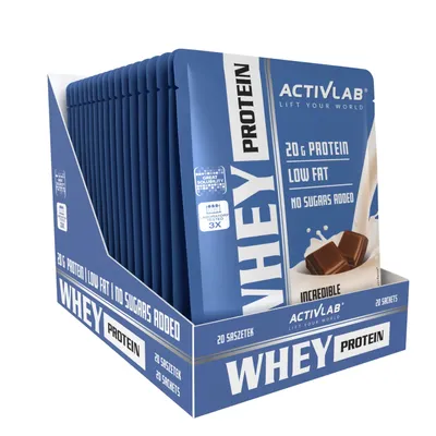 Immagine prodotto di Activlab Whey Protein Proteine del siero del latte 20 bustine WPC gusto cioccolato