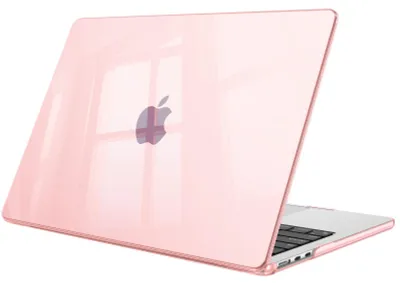 Produktbild von Fintie Hülle Kompatibel mit MacBook Air 13,6 Zoll M5 M4 M3 M2 (2026-2022) A3449 A3240 A3113 A2681, Ultradünne Hartschale Schutzhülle Snap Cover Kompatibel mit MacBook Air 13, Rosa