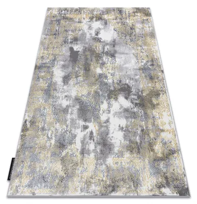 Zdjęcie produktu dla Dywan DE LUXE nowoczesny 6754 Ornament vintage przecierany - Strukturalny krem / złoty żółty 140x190 cm