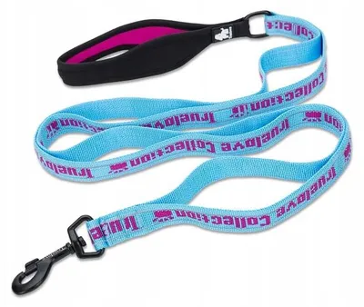 Produktbild von Truelove Funky Hundeleine Pink Blau Neopren 140 cm