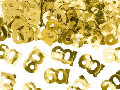 Produktbild von Golden 60th Birthday Streudeko 15g