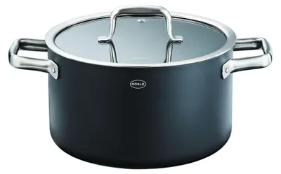 Produktbild von RÖSLE Kochtopf EBONIC Ø24 cm ProNero Keramik-Wabenbeschichtung 911062