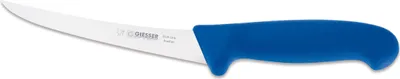 Produktbild von Giesser Messer Ausbeinmesser Fleischermesser rutschfest scharf Klinge gebogen - 15 cm, Sehr flexibel, Blau