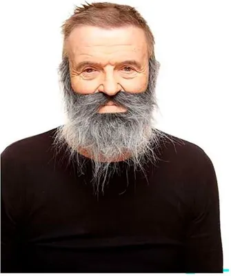Immagine prodotto di Mamma baffi e barba sopraccigliare Marrone Marrone Taglia Unica