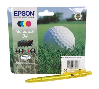 Produktbild von Multipack für Epson Workforce Pro WF-3720 WF-3725 black cyan yellow magenta