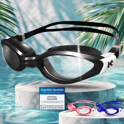Produktbild von KIDVERSE Schwimmbrille Kinder Antibeschlag 6-16 Jahre - Kinderschwimmbrille