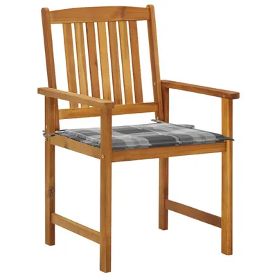 Produktbild von VidaXL 3061196, Terrasse, Gepolsterter Sitz, Akazienholz, Polyester, 610 mm, 570 mm