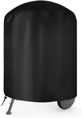Produktbild von Grillabdeckung fš¹r den Au?enbereich, Schutzplane fš¹r den Au?enbereich ? 76 x 91 cm, Grillplattenabdeckung, 210D Oxford-Gewebe, wasserdicht, staubdicht und UV-best?ndig, Grillabdeckung fš¹r runde Grills, Schwarz