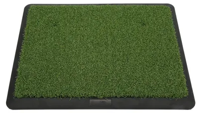 Obrázek produktu pro Tréninková podložka na golf, protiskluzová - Přenosná tréninková podložka - Odolná proti oděru - Sametová golfová podložka - Vhodná pro použití v interiéru i exteriéru - Zlepšuje techniku odpalu