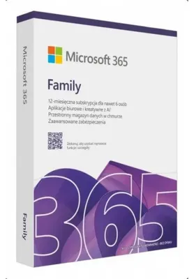 Immagine prodotto di Microsoft M365 Famiglia IT 1Y 6U Win/Mac software EP2-32382