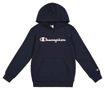 Produktbild von Champion Jungen Legacy Boy - Big Logo Hoodie Hooded Sweatshirt, Blue (BS501),