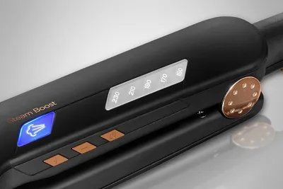 Produktbild von Concept VZ6010, Glätteisen, Dampf, Tasten, 150 °C, 230 °C, Schwarz, Bronze