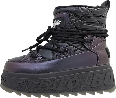Produktbild von Buffalo Damen Elegante Stiefelette Eliza Snow Boot 1270143 Schwarz