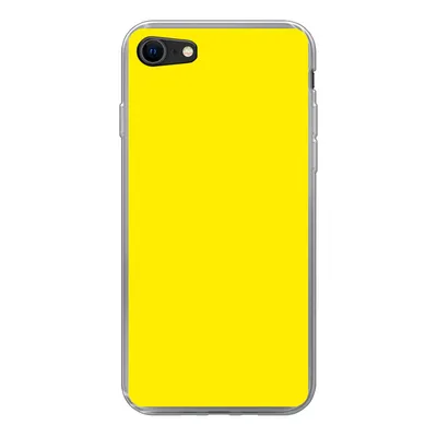Produktbild von MuchoWow® Handyhülle Schutzhülle Hülle für iPhone SE 2020 Gelb - Zitrone - Neon - Farben Silikon Softcase Handy Hülle - Kartenbesitzer