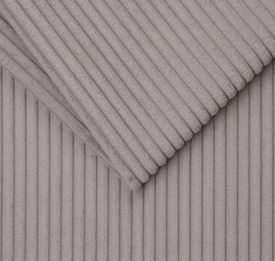 Produktbild von TAPHICEROS Cord Stoff, Hell Grau, 100cm x 142cm, Meterware, Polsterstoff Material, Möbelstoff, Dicker Rippenstoff