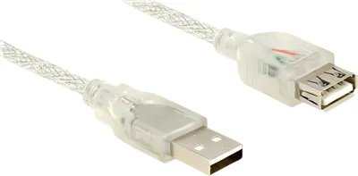 Immagine prodotto di DELOCK USB Verl. A -> A St/Bu 1.50m transparent