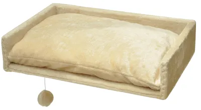 Produktbild von Liegemulde rechteckig mit Kissen, Farbe:Beige