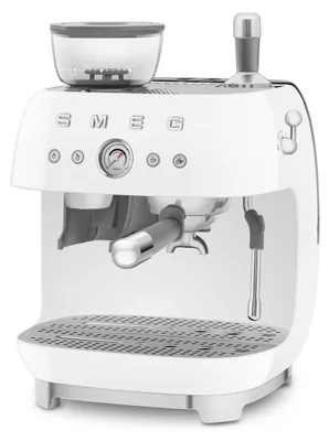Immagine prodotto di SMEG EGF03WHEU, Macchina per caffè espresso, 2,4 l, Caffè macinato, Macinino incorporato, 1650 W, Bianco